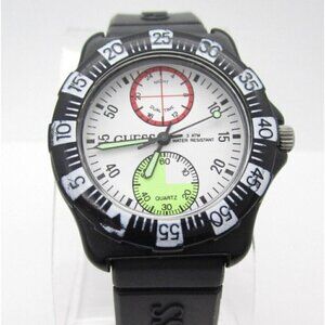 Vtg Men's Guess Quartz WR Analog 38mm Dial Causal Round Watch (F41)